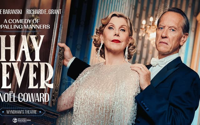 Hay Fever at Wyndham's Theatre, with Christine Baranski and Richard E. Grant