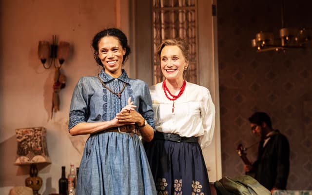 Vinette Robinson and Kristin Scott Thomas in The Cherry Orchard at the Harold Pinter Theatre