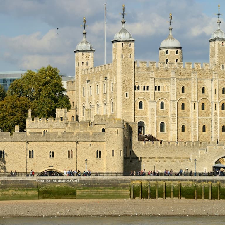 The Jewel House entrance at the Tower of London where the Crown Jewels are displayed