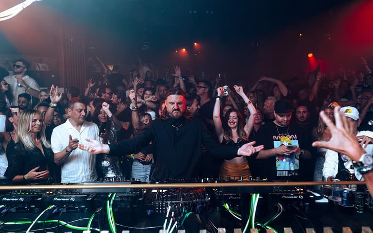 Solomun playing to a packed Pacha Ibiza on a Sunday night
