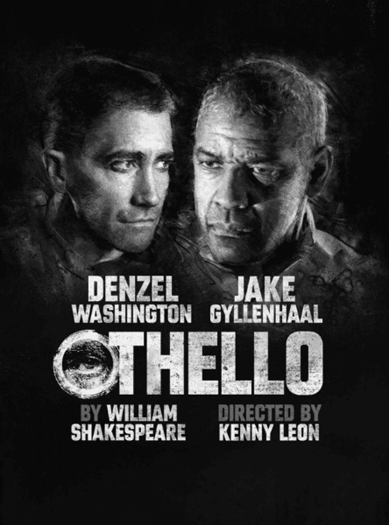 Othello Broadway poster with Denzel Washington and Jake Gyllenhaal