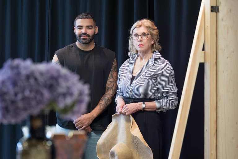 Ash Hunter and Christine Baranski