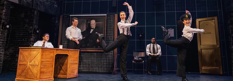 In the war office in Operation Mincemeat at the Golden Theatre