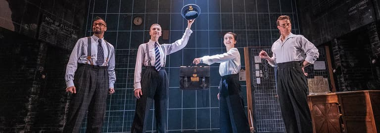 The team gets to work in Operation Mincemeat at the Golden Theatre