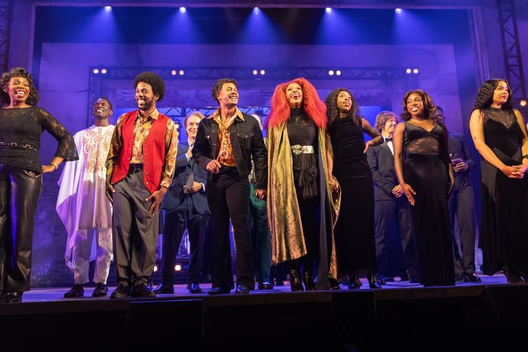 The full company of I'm Every Woman: The Chaka Khan Musical at the press night curtain call. Photo by Piers Allardyce