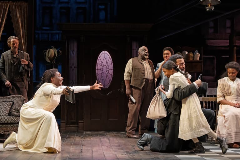 El elenco de Joe Turner's Come and Gone en Broadway