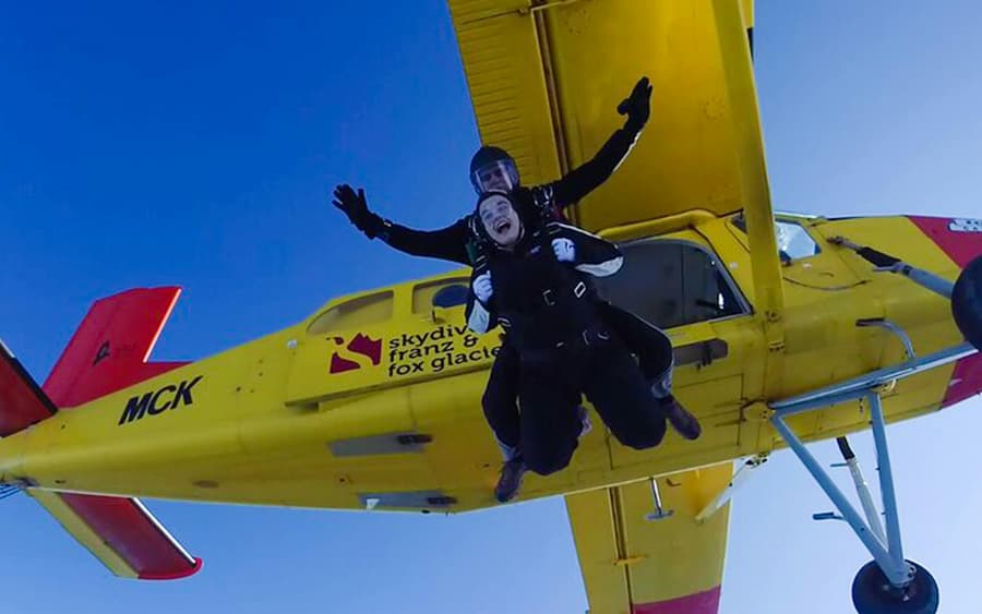 Tandem Skydive at Franz Josef: 10,000ft, 13,000ft, 16,500ft or 18,000ft
