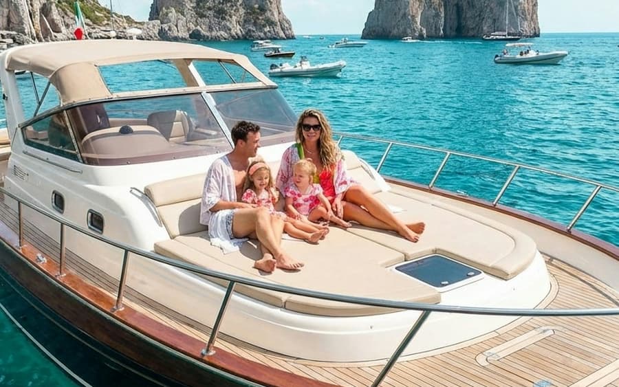 Capri: Guided Yacht Tour + Brunch + Drinks + Blue Grotto Visit
