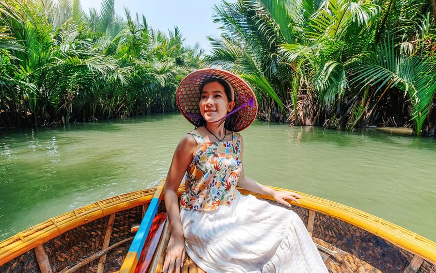 From Da Nang: Coconut Forest Half-Day Guided Tour with Basket Boat Ride, DIY Activities, Lunch & Transfers