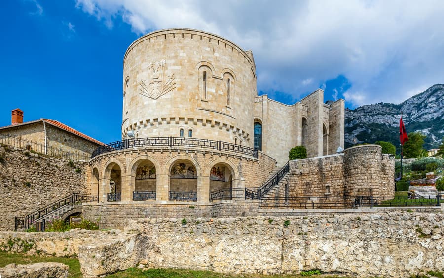 From Durres/Golem: Kruja Castle & Bazaar Day Trip