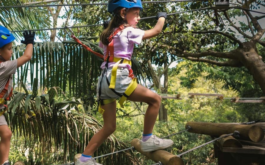 Treetops Adventure The Hills: Junior Ropes Course