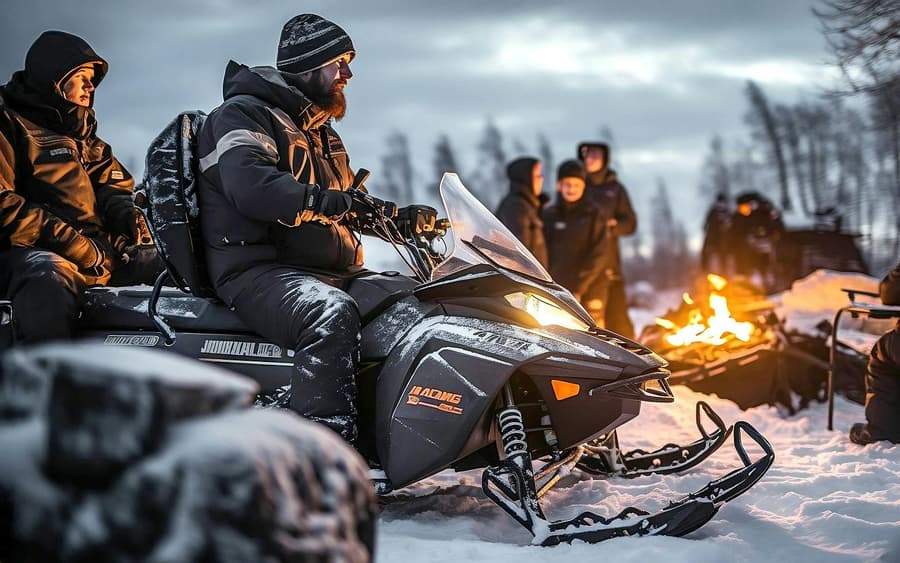 From Zakopane: Snowmobile Tour with Bonfire & Transfers