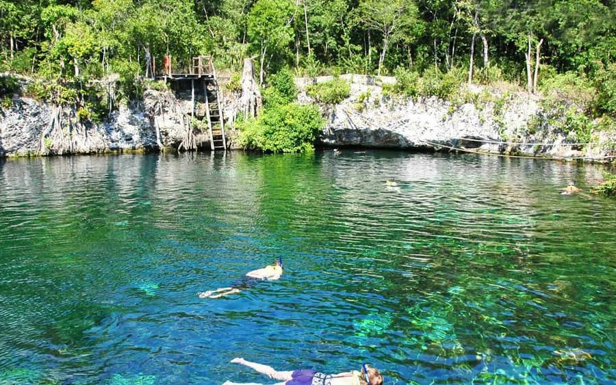 Cancún: Caribbean Snorkeling Tour with Open Sinkhole, Cavern, and Ocean Inlet