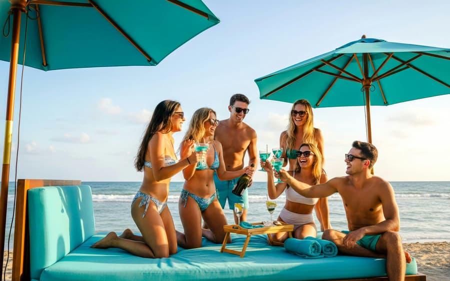 FINNS Beach Party Lagoon Zone: Party Lagoon Bed (Up to 6 Pax)