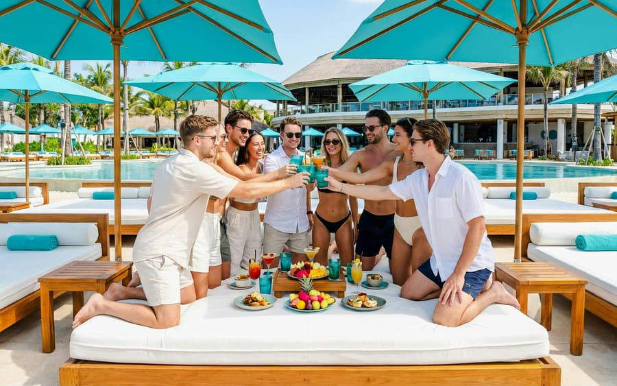 FINNS Beach Party Lagoon Zone: Party Lagoon Super Bed (up to 10 pax)