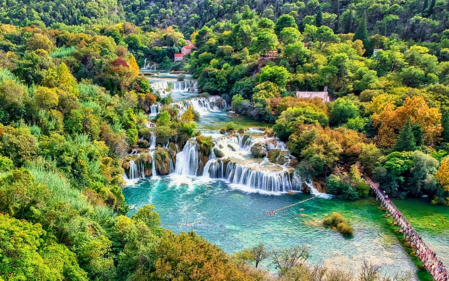 Krka Waterfalls Group Tour from Split