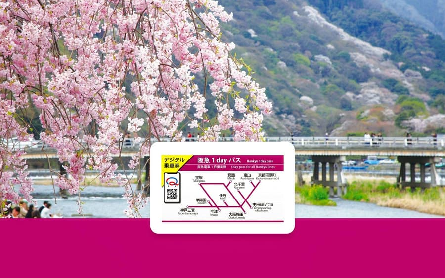Hankyu Railway 1-Day Pass: Between Osaka, Kyoto, Kobe & Takarazuka