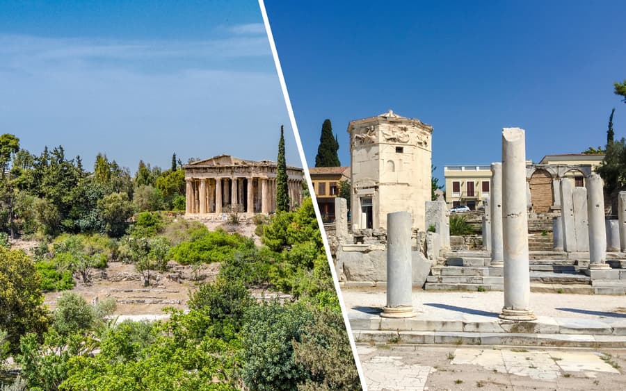E-ticket voor de Oude Agora & Romeinse Agora met 2 audiotours