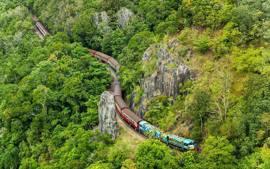 From Cairns: Scenic Train, Skyrail, & Hartley's Crocodile Adventures
