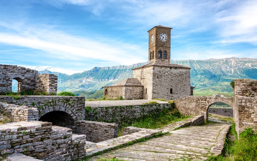 From Tirana/Durres/Golem: Gjirokastra UNESCO, Saranda & Ksamil Beach Day Trip