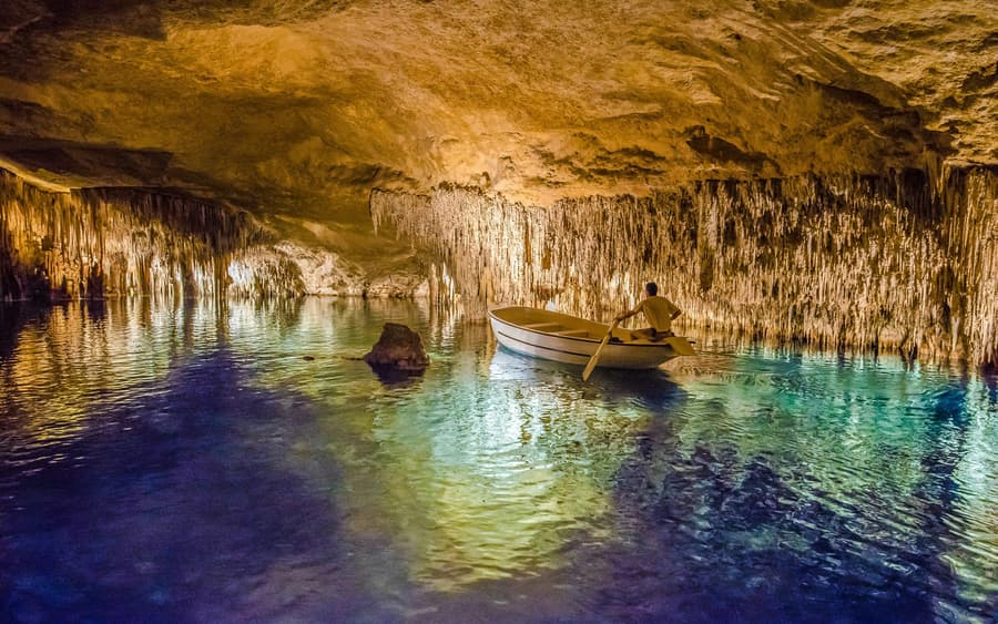 From Palma: Caves of Drach and Hams Entrance and Pearl Factory Visit