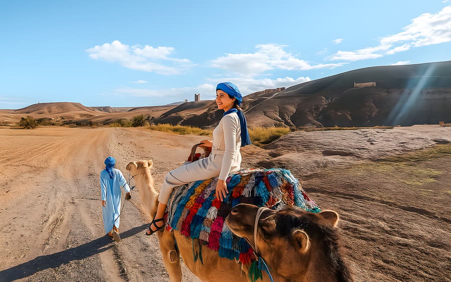 Half-Day Agafay Desert Tour with Camel or Quad Ride & Moroccan Tea