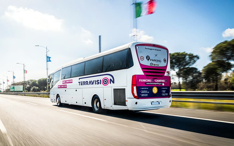 Trasferimenti in autobus: Aeroporto di Fiumicino da/per Stazione Termini di Roma con Terravision