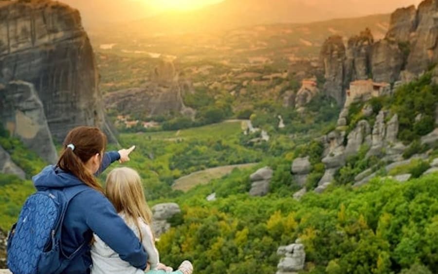 Meteora: Prohlídka při západu slunce s průvodcem + vyzvednutí v hotelu