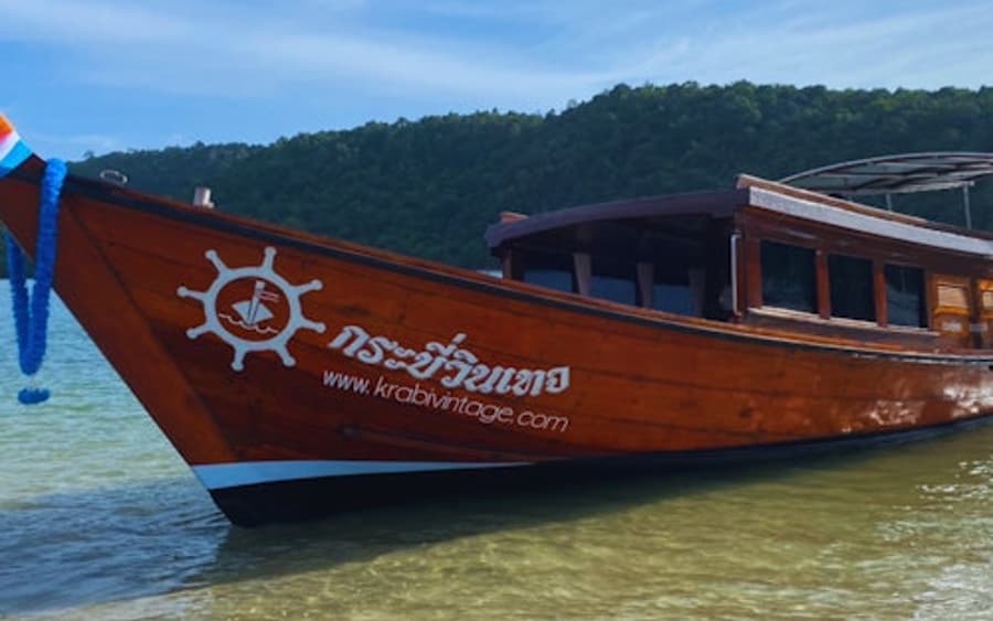 Krabi: Soloppgang til 4 Øyer med Luksuriøs Vintagebåt