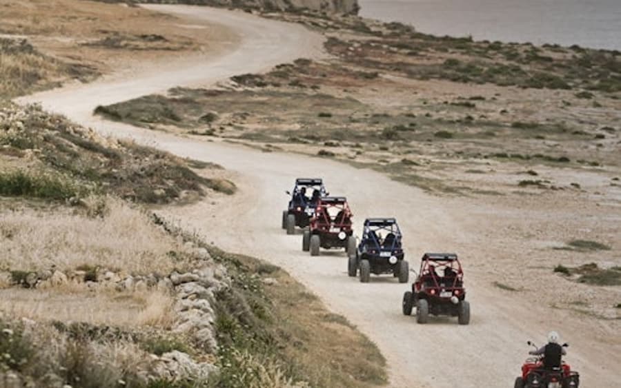 Gozo: Begeleide Zonsondergang Quad Biketour + Retourtransfer