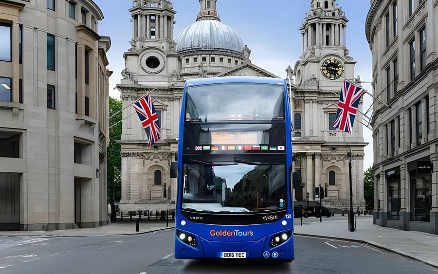 Golden Tours: London Hop-on Hop-off Bus Tour with Optional Thames River Cruise