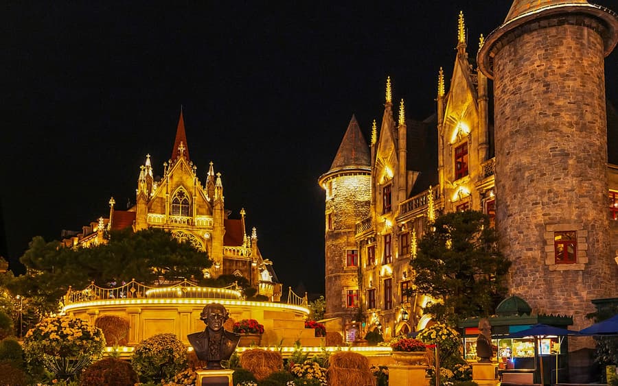 Kveldsbillett til Sun World Ba Na Hills + Transport & Middag