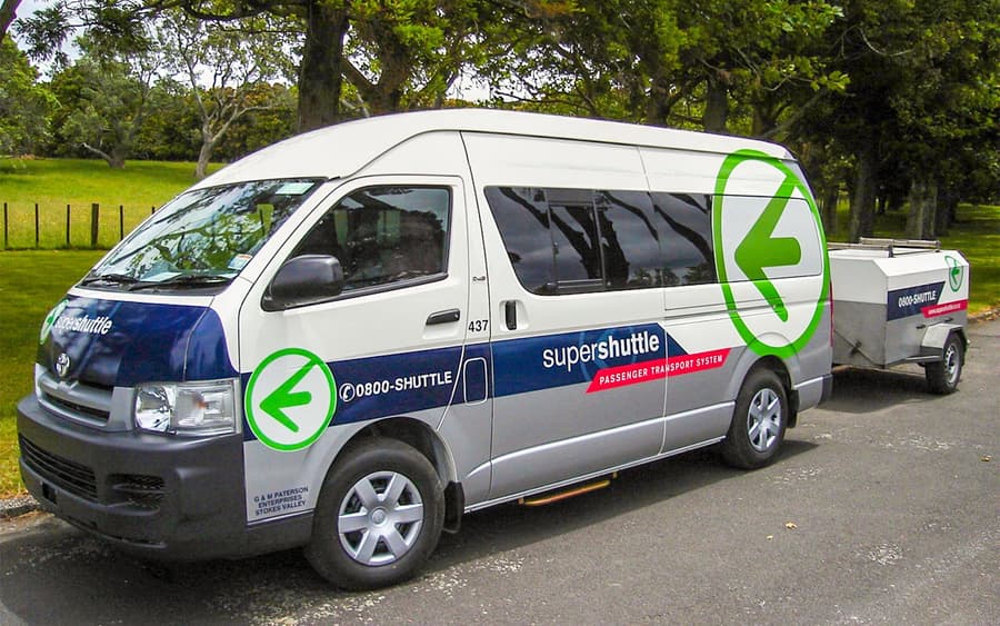 Pemindahan Satu Hala Super Shuttle: Lapangan Terbang Wellington ke/dari Pusat Bandar Wellington