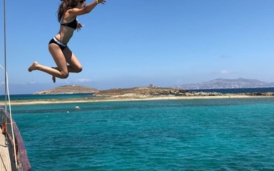 Mykonos: Du thuyền đến Rhenia + Tham quan có hướng dẫn Delos