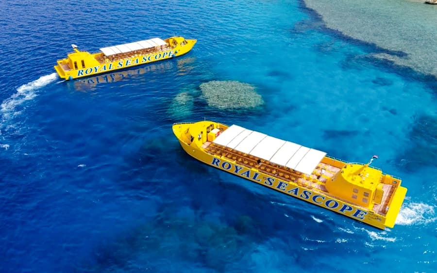 From Hurghada: Royal Seascope Submarine Cruise with Snorkeling & Optional Hotel Transfers