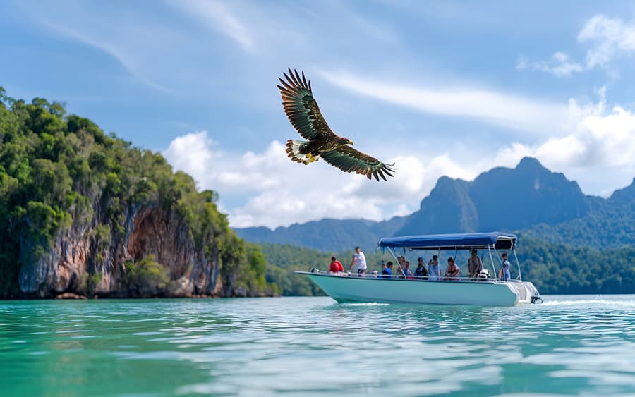 Med Katamaran: Utflykt till Langkawi-öarna med Lunch