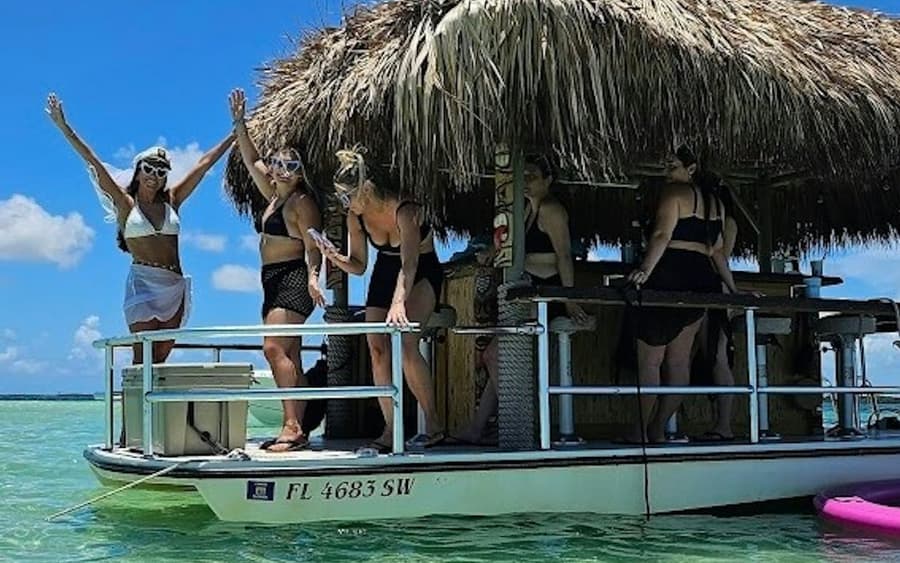 Private Key West: Sandbar Trip on a Tiki Boat