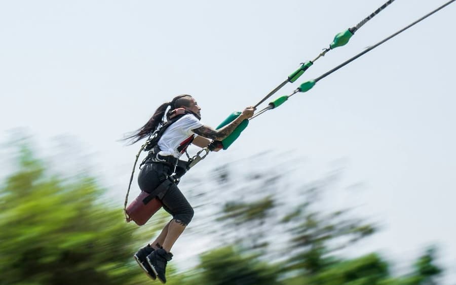 Sanook Park Pattaya: Human Slingshot and Bungee Jump