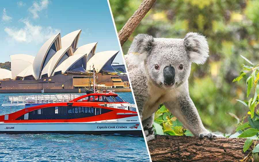 Combo: 2denní Hop-On-Hop-Off plavba s Captain Cook Cruises + vstupenky do Taronga Zoo