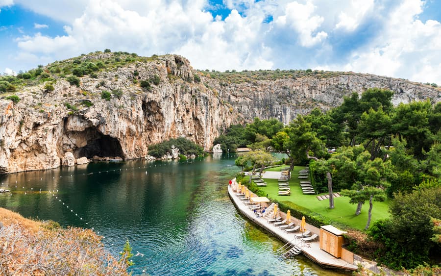 From Athens: Temple of Poseidon & Lake Vouliagmeni Swimming Day Trip