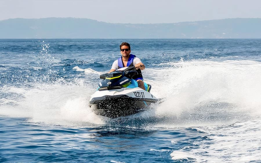 Jet Ski Safari Split with Speedboat Transfer & Beach Break