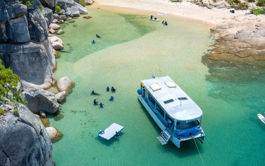 Magnetic Island: Boat Tour + Guided Snorkelling + Optional Return Ferry