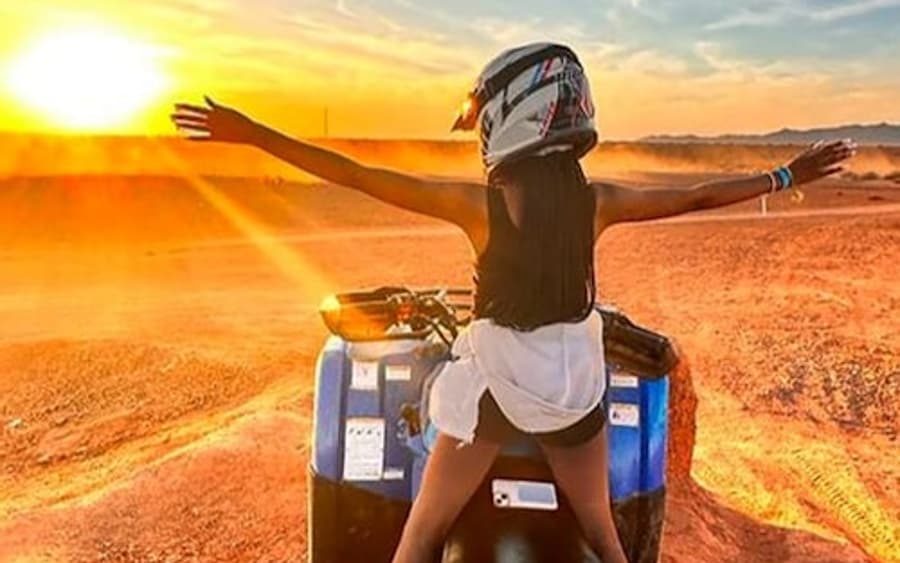 Palmeraie Desert: Half-Day Guided Quad Adventure + Transfers mula sa Marrakesh