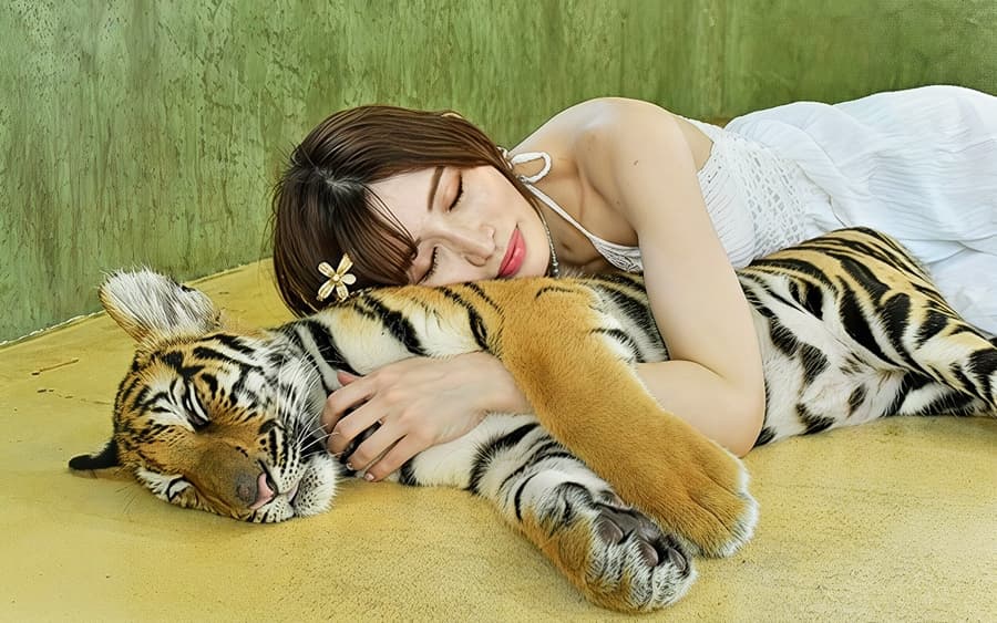 Tiger Kingdom belépőjegyek magántranszferekkel és tigris interakcióval