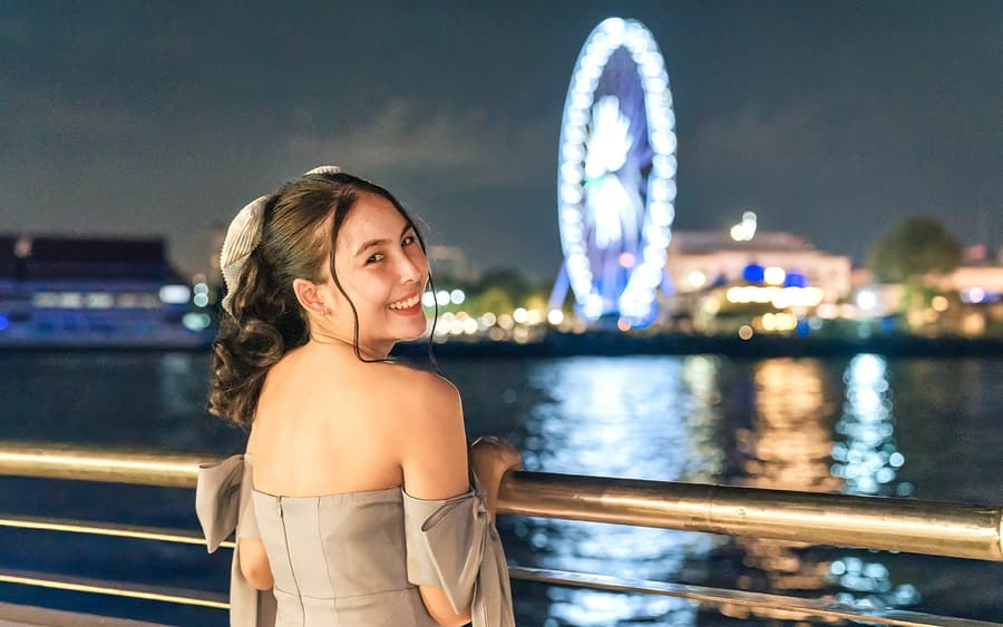 Weiße Orchidee Flusskreuzfahrt mit internationalem Buffet-Dinner & unbegrenztem Bier
