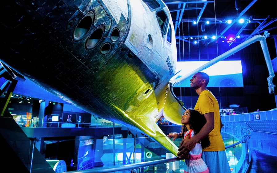 Combo: Kennedy Space Center + Wheel at ICON Park Tickets with Round Trip Transportation