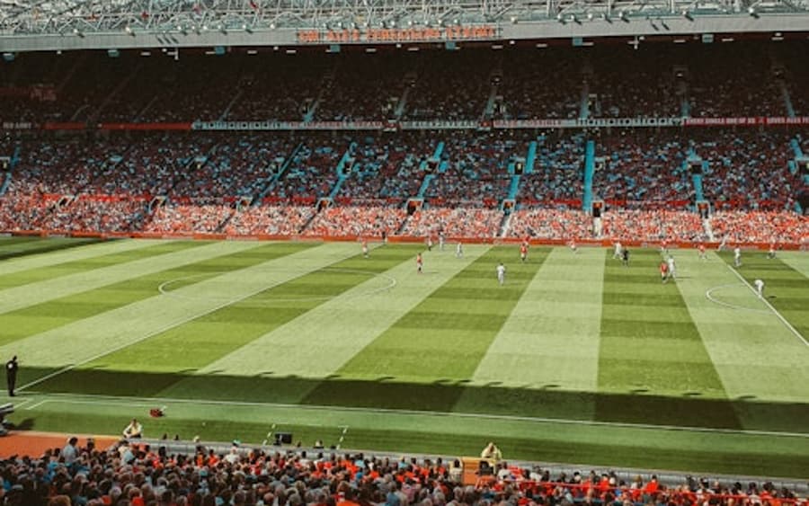 Old Trafford: Partita di calcio del Manchester United