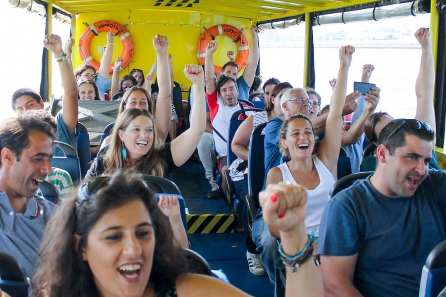 HIPPOtrip: Lisbon Amphibious Sightseeing Tour, at Doca de Santo Amaro