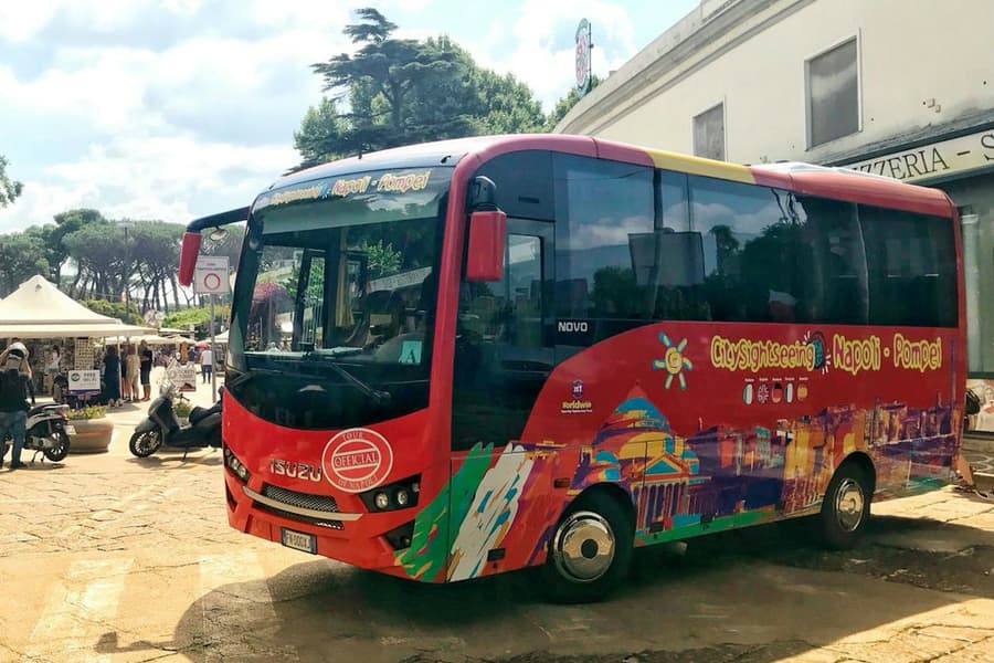 Transportation Only: Roundtrip by Shuttle Bus from Naples to Pompeii, at Transfers to Pompeii, Pompeii