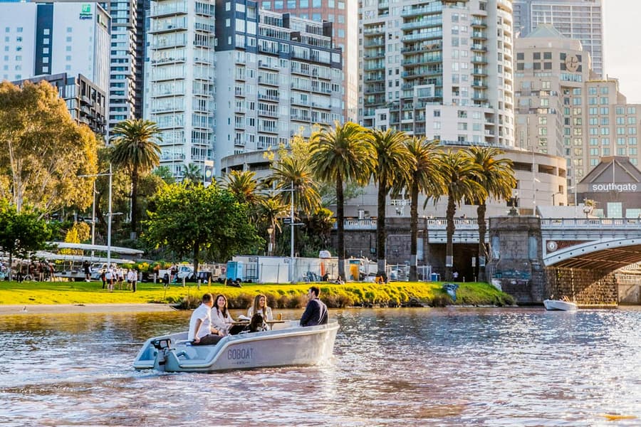 GoBoat: BYO Self-Drive Picnic Cruise on Yarra River (Up to 8 Guests), Melbourne